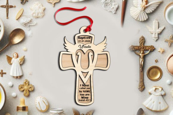 Download Letter U Laser Gift Cross Ornament SVG - Gift Collection