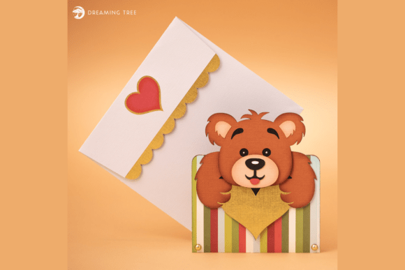 Download Teddy Gift Card Holder SVG - Gift Collection