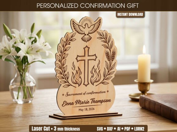 Download Custom Confirmation Plaque SVG Gift File - Gift Collection