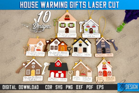 Download Housewarming Gift Laser Cut Bundle | CNC - Gift Collection