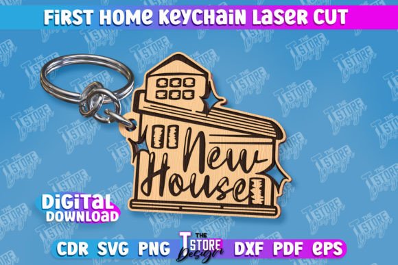Download First Home Keychain | Housewarming Gift - Gift Collection