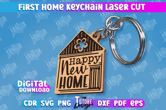 Download First Home Keychain | Housewarming Gift - Gift Collection