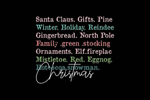 Download Christmas Words, Santa Claus. Gifts. - Gift Collection