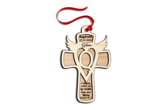 Download SVG Laser Cross Letter Q Gift Ornament - Gift Collection