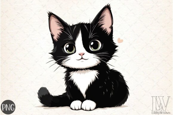 Download Black and White Cat PNG - Black and white cat Collection