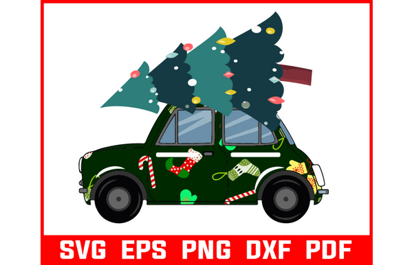 Download London Cab with Christmas Gift Svg - Gift Collection