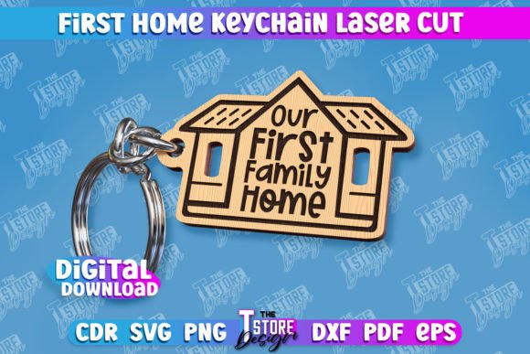 Download First Home Keychain | Housewarming Gift - Gift Collection