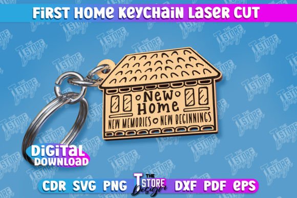Download First Home Keychain | Housewarming Gift - Gift Collection