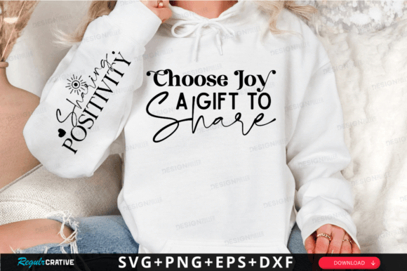 Download Choose Joy a Gift to Share Sleeve Svg - Gift Collection