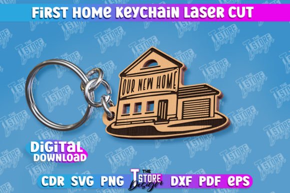 Download First Home Keychain | Housewarming Gift - Gift Collection