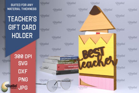 Download Teachers Gift Card Holder Laser Cut SVG - Gift Collection