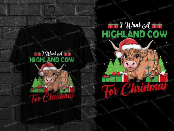 Download I Want a Highland Cow for Christmas Gift - Gift Collection